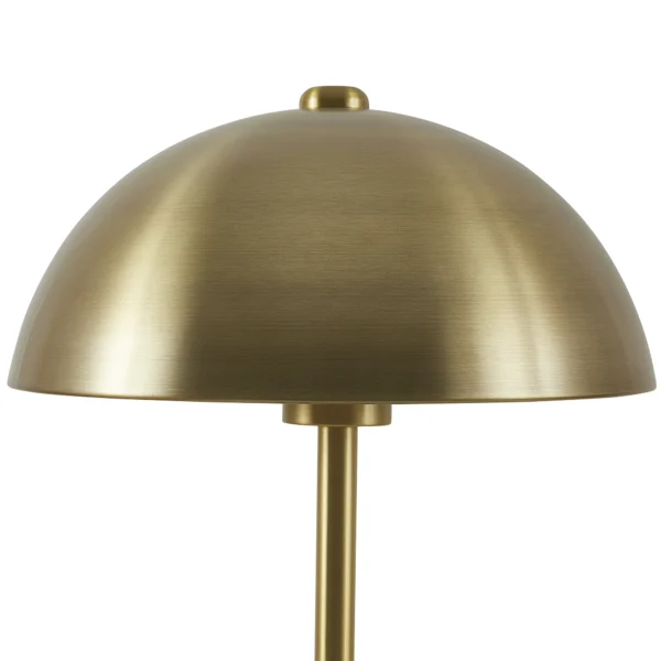 Better Homes & Gardens 18" Modern Dome Touch On/Off Table Lamp, Brass - Image 2