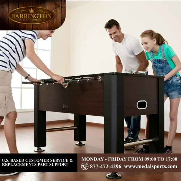 Barrington 56 inch Premium Furniture Foosball Soccer Table - Image 4