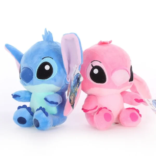 20cm Disney Anime Stitch Plush Stuffed Kawaii Toys TV Same Paragraph Role Pendant Doll Kids Birthday Gifts Couple Models - Image 2