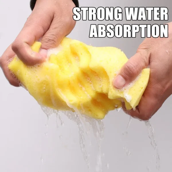 Large Car Wash Sponge Block Car Body Cleaning Stain Removal High Density Wave Pattern Water Absorbent Sponge Car Paint Care Tool - Image 6