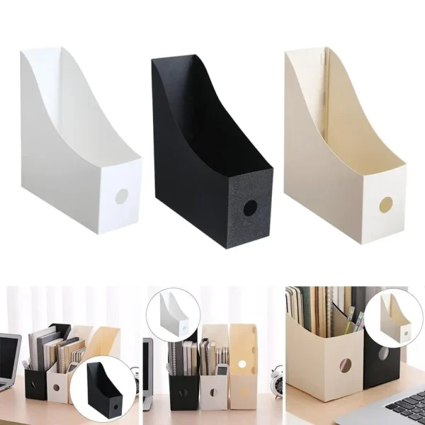 Multifunction Desktop File Folder Plastic Book Holder Desk Magazine Paper Vertical Organizer Stand for Home Office