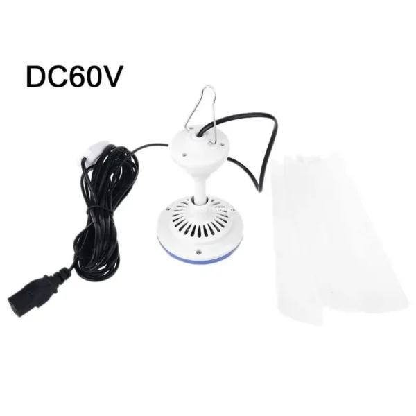 3 Leaves 48V 60V Ceiling Fan Air Cooler Hanging E-Bike Powered 19.6inch Tent Fans for Camping Outdoor Dormitory Home Dropship - Image 5