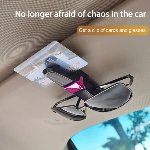 Glasses Clip Auto Car Sun Visor Glasses Bracket for Woman Men Glasses Holder Auto interior Accessories - Image 6