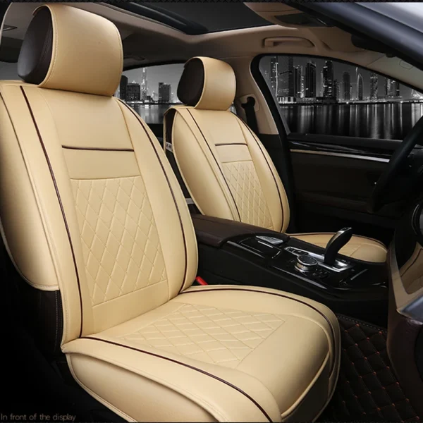 Auto Seat Cushion Leather Seat Cover Car Seat Protector Cushion seat Car Front Seats Covers luxury car seat Cape 5 seats - Image 5