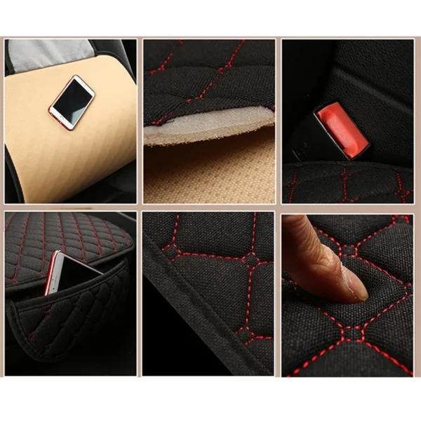 Universal Flax Car Seat Cushion Automobiles Accessories Auto Styling Fits 99% Of Cars - Image 5