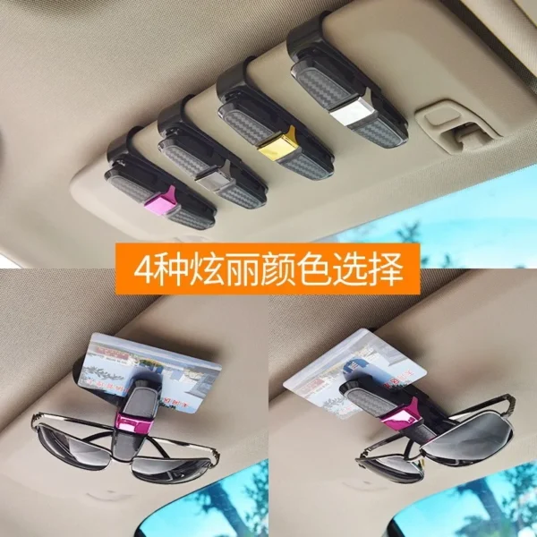 Glasses Clip Auto Car Sun Visor Glasses Bracket for Woman Men Glasses Holder Auto interior Accessories - Image 2