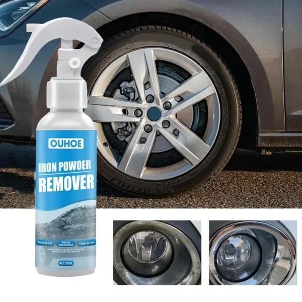 100MLCar dust Iron remover cleaning wheels Dust Rim Rust Cleaner Prevent Oxidation Corrosion Anti-rust car detailing Car wash