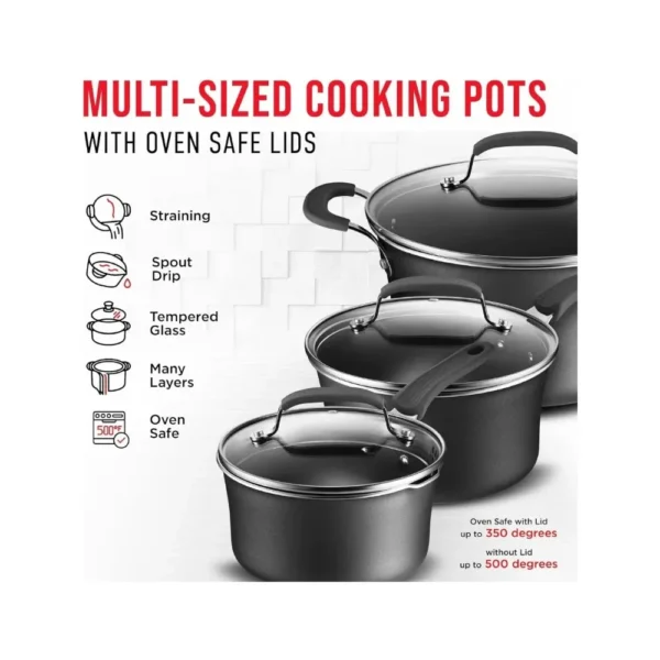 Video Pan Salt and Pepper Set of Kitchen Pots Cookware Bbq Thick Bottom Pots Sets for Cooking Utensils Cast Iron Frying Pan Pot - Image 4