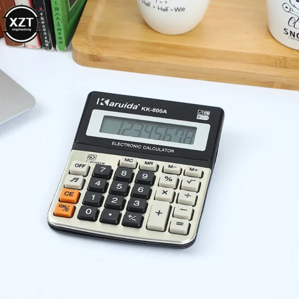 Portable Small Desktop Office Financial Calculator 8-digit Electronic Calculator with Sound Learning Office Supplies - Image 2