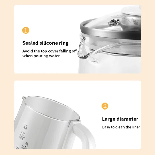 New 2024 220V CHIGO Health 1.8L pot automatic multifunctional tea maker household electric heating kettle CHIGO - Image 5