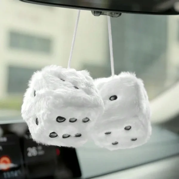 Dice Design Car Hanging Ornament Retro Car Mirror Hanging Accessories for Car Decoration - Image 2