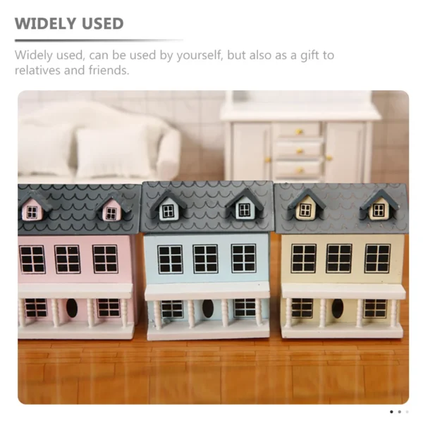 Toy Villa Small House Dollhouses Miniature Ornament Statue Micro Villas Plant Decorations - Image 6