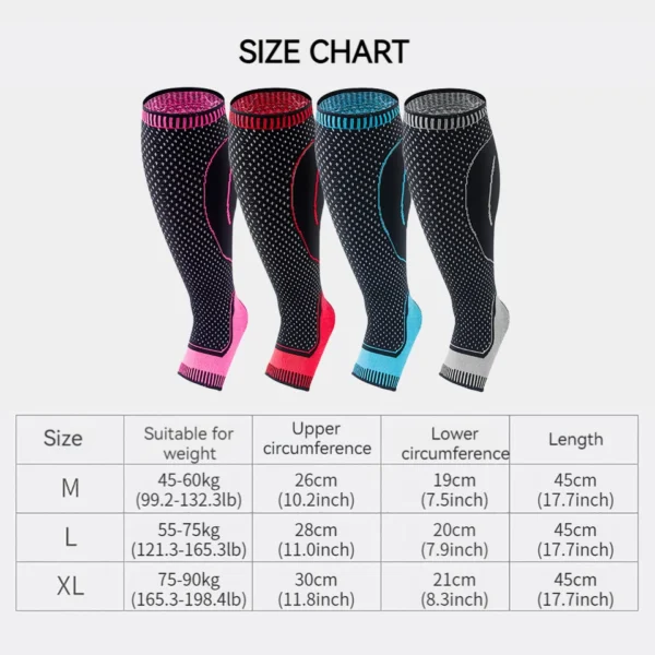 1 Pcs Sports Leg Pad Safety Running Cycling Compression Sleeves Calf Leg Shin Splints Breathable Leg Warmers Sports Protection - Image 6