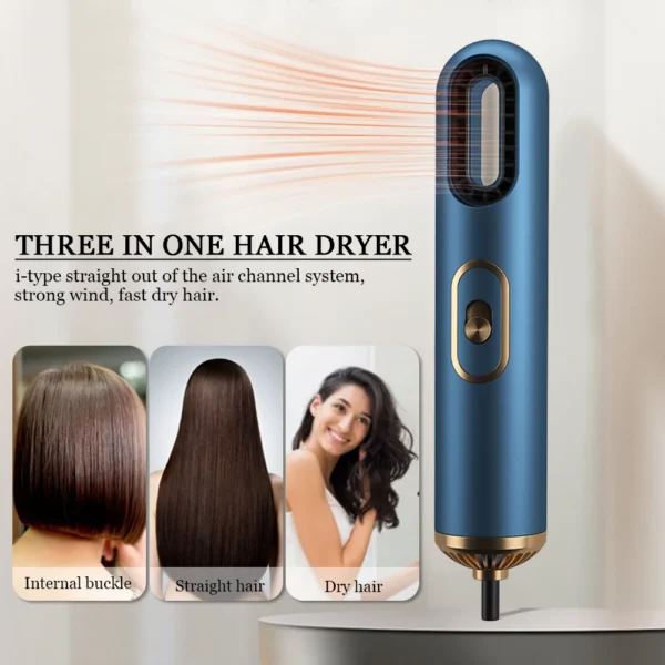 Mini Hair Dryer Anion Blow Dryer Multifunction Strong Wind Hair Blower Auto Off Personal Care Appliances - Image 4