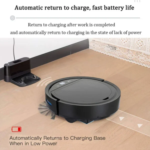 Mi Robot Vacuum Cleaner APP And Voice Control Sweep and Wet Mopping Floors&Carpet Run Auto Reharge Household Tool Dus - Image 4