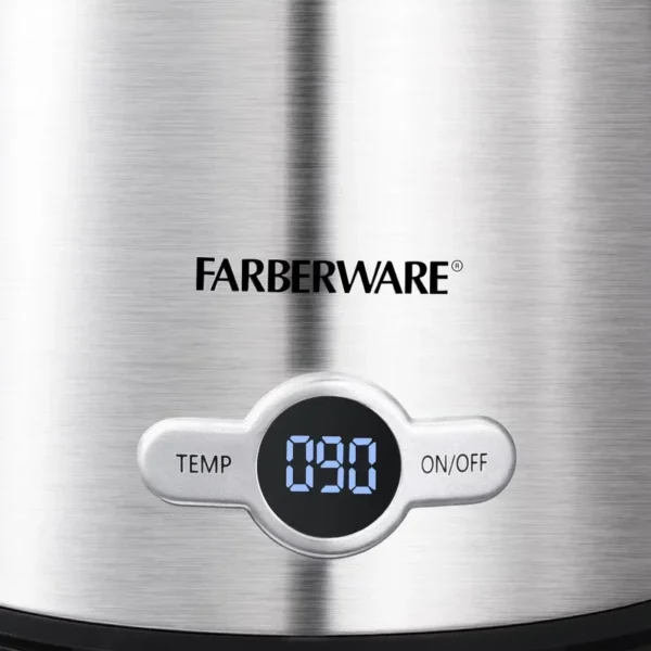 Farberware 1.7 Liter Electric Kettle, Double Wall Stainless Steel and Black Samovar Household Appliances - Image 4