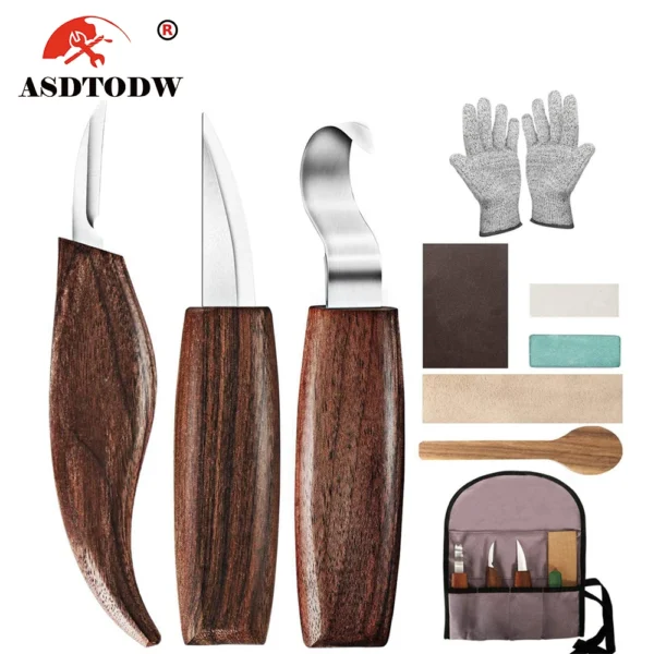 Wood Carving Tools Set Chisel Woodworking Cutter Hand Tool Set Wood Carving Knife DIY Peeling Woodcarving