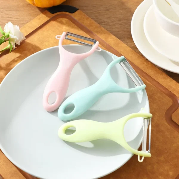 Nordic PP Handle Stainless Steel Peeling Knife Household Potato and Vegetable Peeler Kitchen Kitchenware - Image 3