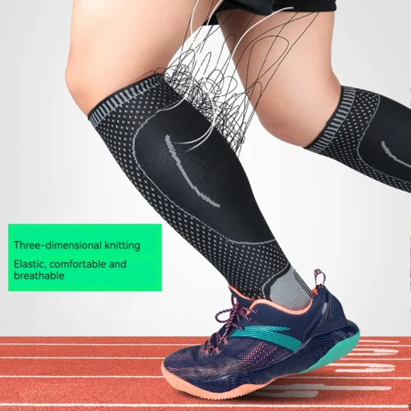 1 Pcs Sports Leg Pad Safety Running Cycling Compression Sleeves Calf Leg Shin Splints Breathable Leg Warmers Sports Protection - Image 2