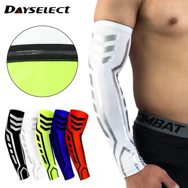 1Pcs Elastic Pressure Sports Wrist Brace Sports Safety Protection Armguard Cuff Outdoor Basketball Cycling Badminton Fitness