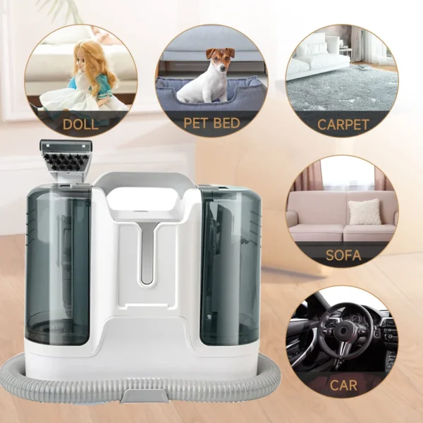 Household Vacuum Cleaner Handheld Multifunctional Jet Suction Washing All-In-One Carpet Curtain Sofa Fabric Cleaning Machine - Image 3