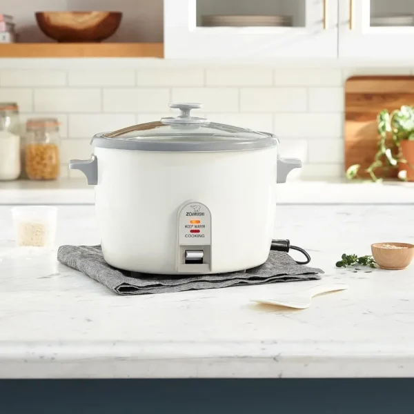 NHS-18 10-Cup (Uncooked) Rice Cooker,White - Image 4