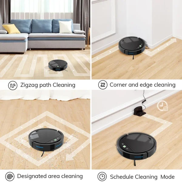 Mi Robot Vacuum Cleaner APP And Voice Control Sweep and Wet Mopping Floors&Carpet Run Auto Reharge Household Tool Dus - Image 3