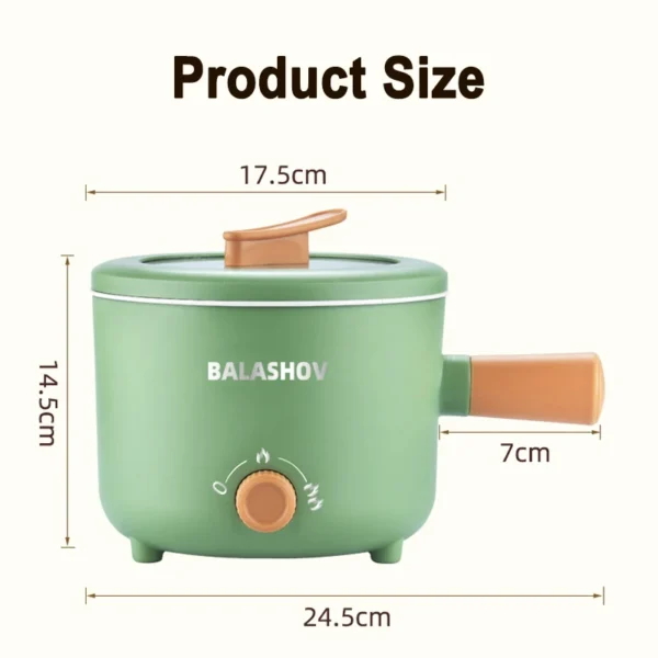 Multifunction Cooker Household Mini Rice Cooker Electric Cooking Pots Non-stick Pan for Kitchen Portable multi cooker 1-2 people - Image 6