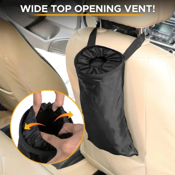 Car Dustbin Garbage Bag Dust Seat Back Storage Rubbish Bin Box Sundries Holder Organizer Pocket Bag Trash Can Car Accessories - Image 6