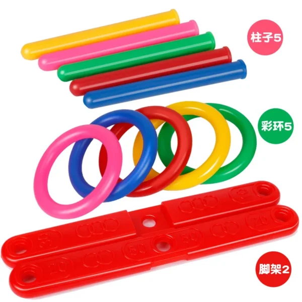 Ring Throwing Game Parent-child Interactive Activity Outdoor Fun Sports For Kids School Montessori Toys Coordinate Skill - Image 4