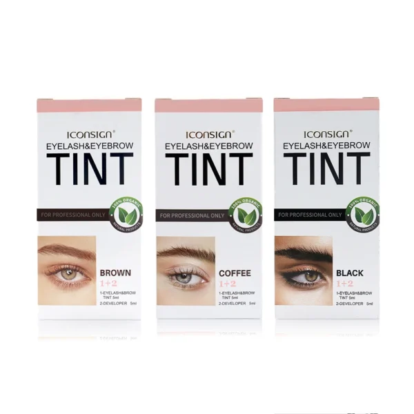 ICONSIGN Eyelash Eyebrow Dye Tint Kit Brow Enhancer Mascara Lift Tinting Tattoo Eyes Makeup Tools - Image 5