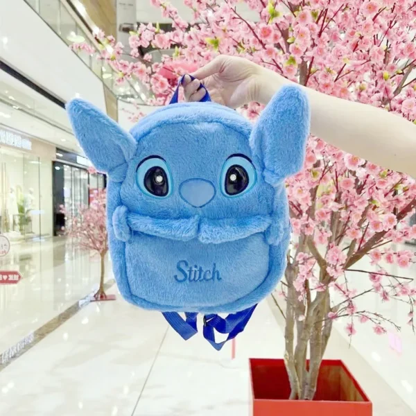 Disney Stitch Anime Backpack Funny Cartoon Large-Capacity Plush Student Backpack Kindergarten Bag Baby Boy girls kids Gift - Image 4