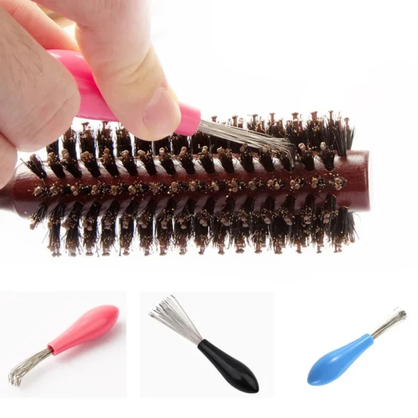 Comb Hair Brush Cleaner Plastic Metal Cleaning Remover Embedded Tool Remover Handle Tangle Hair Comb Accessories Random Color - Image 5