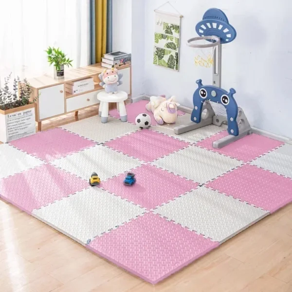 16pcs Non-Toxic Baby Play Mat, Interlocking Soft Foam Floor Mats for Kids' Play Area and Baby Floor Exercise Non-Slip Design - Image 3