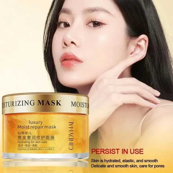 120g Gold Face Cream Collagen Anti Wrinkle Cream Whitening Mask Sleeping Hydrated Radiant Skin Firming Nourishing Face Care