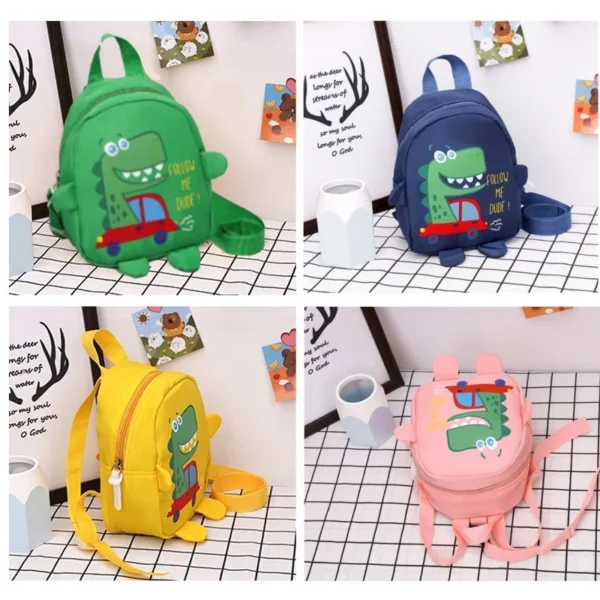 1 PCS Kids Cartoon Mini Dinosaur Backpack Anti Lost Bag Kindergarten School Bag Backpack - Image 4