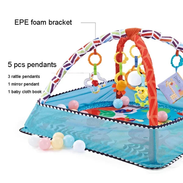 Educational Fitness Frame For Children Play Mat Rack Crawling Blanket Infant Play Rug Gift Kids Activity Mat Gym Baby Toys - Image 6