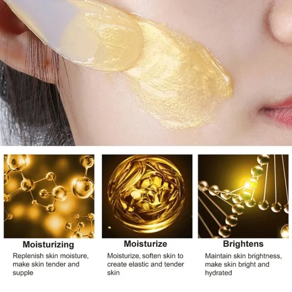 120g Gold Face Cream Collagen Anti Wrinkle Cream Whitening Mask Sleeping Hydrated Radiant Skin Firming Nourishing Face Care - Image 3