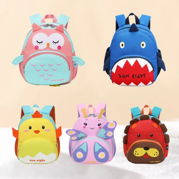 SUN EIGHT Toddler Backpack for Girls Kids Backpack Cute 3D Cartoon School Bag for Baby 1-5 Years - Image 2