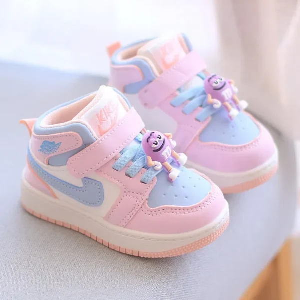 New Baby Girls Sneakers Board Shoes Cartoon Prints Soft Bottom Non-slip Children Casual Walking Shoes Boy Kids Children Shoes - Image 3