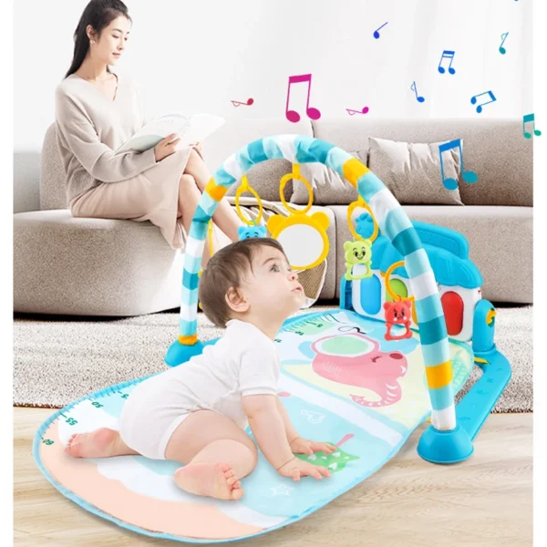 Musical Baby Activity Gym Rack Play Mat Kid Rug Puzzle Mat Carpet Piano Keyboard Infant Playmat Crawling Game Pad Baby Toy Gift - Image 2