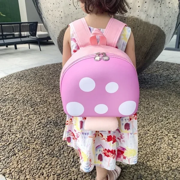 Cute Baby Kindergarten Schoolbags Cartoon Kids Backpack School Bag Toy Toddler Gifts Children Mushroom Kids Backpack - Image 2