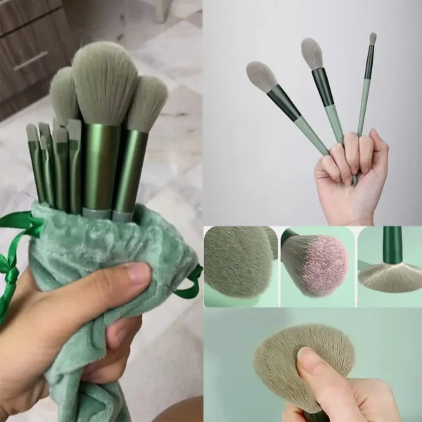 Makeup Brush 13pcs Brushes Set Cosmetic Makeup Sponge Makeup Brush Cleaning Box Beauty Tool Eyeshadow Blush Professional Brushes - Image 2