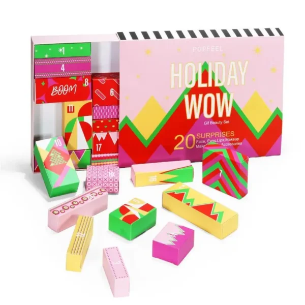 Christmas Advent Calendar 2023 Makeup Tools Countdown Calendar Gift Box Lipstick Eye Shadow Cosmetics Set Party Favors For Women - Image 3