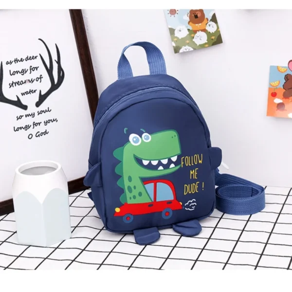 1 PCS Kids Cartoon Mini Dinosaur Backpack Anti Lost Bag Kindergarten School Bag Backpack - Image 3