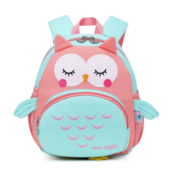 SUN EIGHT Toddler Backpack for Girls Kids Backpack Cute 3D Cartoon School Bag for Baby 1-5 Years