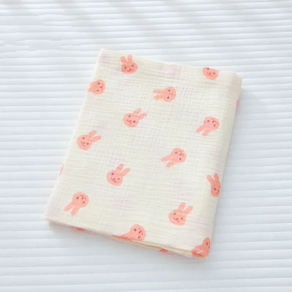 Newborn Muslin Blanket Baby Swaddle Summer Bedding Baby Stuff Thin Stroller Blanket Muslin Squares Receiving Blanket - Image 5